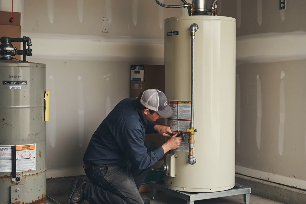 Water heater and shutoff valve replacement in Tremonton